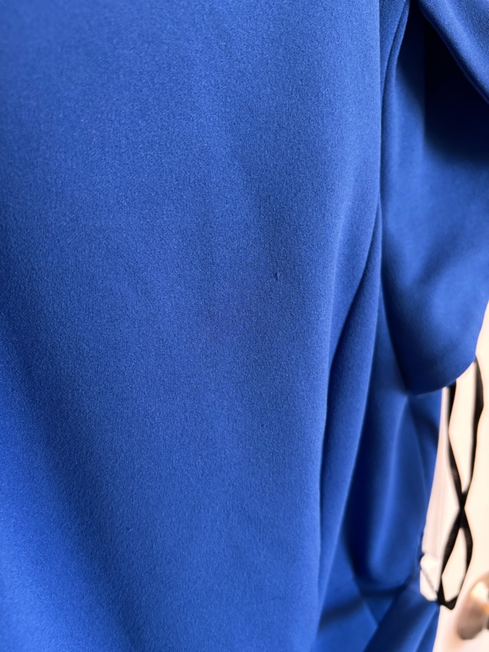 Calvin Klein Belted Tulip-Sleeve Jumpsuit Blue - Picture 3 of 5